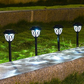 1Pcs de lumini solare pentru curte lumini strălucitoare pentru gazon lumini cu led rezistente la apă pentru căi solare lumini pentru căi peisagistice