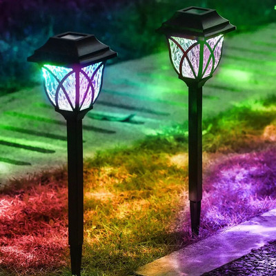 1Pcs de lumini solare pentru curte lumini strălucitoare pentru gazon lumini cu led rezistente la apă pentru căi solare lumini pentru căi peisagistice