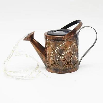 Saules lejkannas gaismas dārza mākslas dobu dekoru lampa āra LED stīgu gaismas iekšpagalma celiņa celiņa ūdensizturīgas laternas