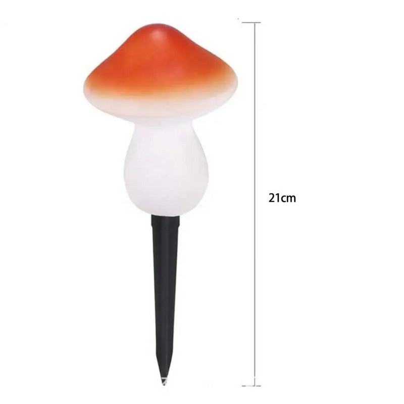 Σχήμα μανιταριού Solar Light Εξωτερικού εδάφους Landscape Stake Light Δημιουργικό αδιάβροχο φωτιστικό κήπου LED με ηλιακή ενέργεια