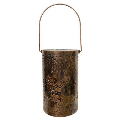 Lampioane solare Lumină Lumini de grădină suspendate în aer liber Lampă metalică pentru curte Accesorii de grădină de artă Decorații pentru grădină de verandă