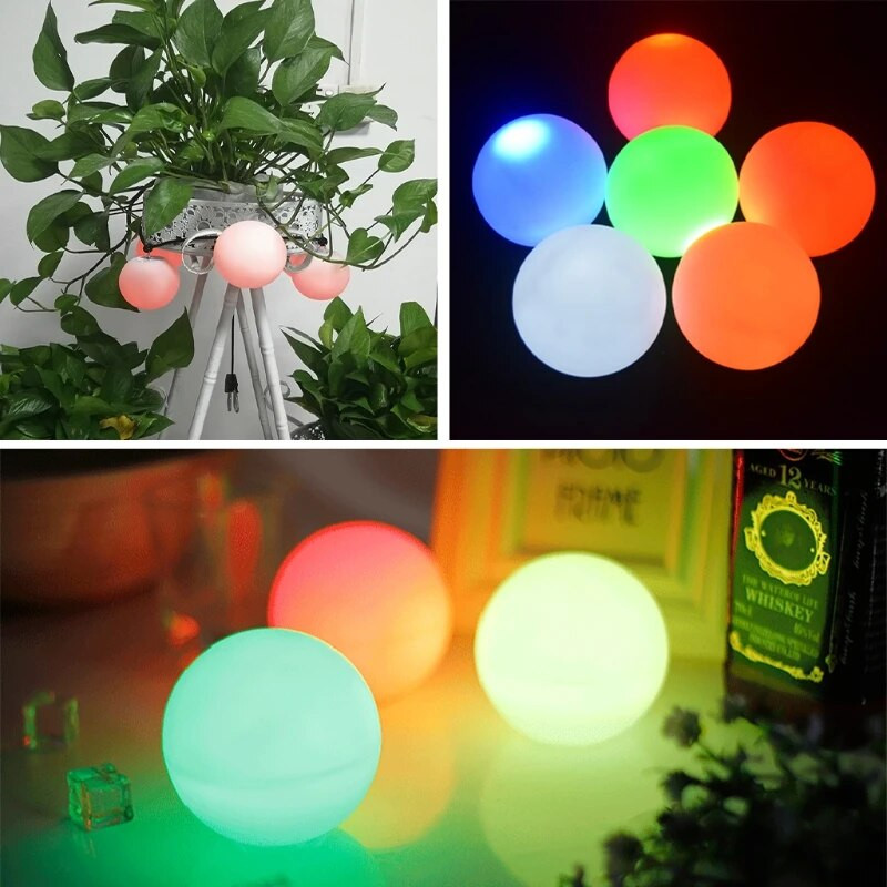 Záhradná dekorácia na jazierko, párty, nafukovacie vodotesné RBG svetelné príslušenstvo