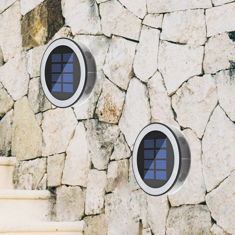 4 ΤΕΜ Ηλιακό φως εδάφους 6LED Φωτιστικό γκαζόν για υπαίθρια αδιάβροχη διακόσμηση κήπου Pathway Patio Landscape Disorder