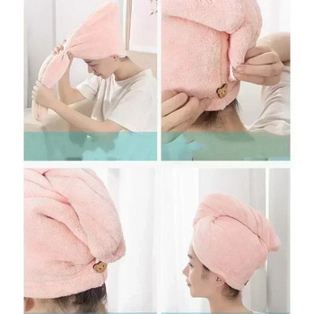 Бързосъхнеща коса Бързосъхнещи микрофибърни кърпи за баня Дамски аксесоари за баня Шапка за кърмачки с катарама Сауна Спа кърпа за баня