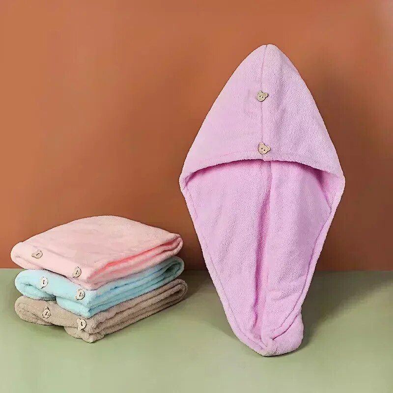 Kiiresti kuivavad juuksed Kiirelt kuivavad mikrokiust käterätikud Vannituba Naiste Vannitoa Aksessuaarid Pandlaga imetamismüts Saun Spa Käterätik Vann