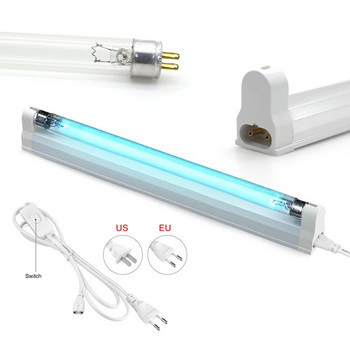Кварцова лампа UV стерилизаторна лампа 220V 110V 6W 8W T5 тръба Озон Бактерицидна светлина Бактерицидна ултравиолетова лампа Дезинфекция Дезодор