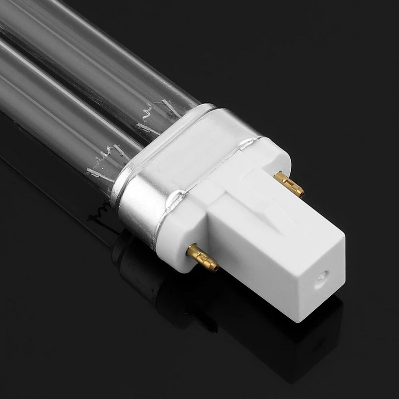 Kvarcinė UV sterilizavimo lempa 5W 7W 9W 11W 13W G23/2G7 vamzdinė lemputė UVC H formos oro dezinfekcijos ultravioletinės šviesos dezodoravimo lemputė