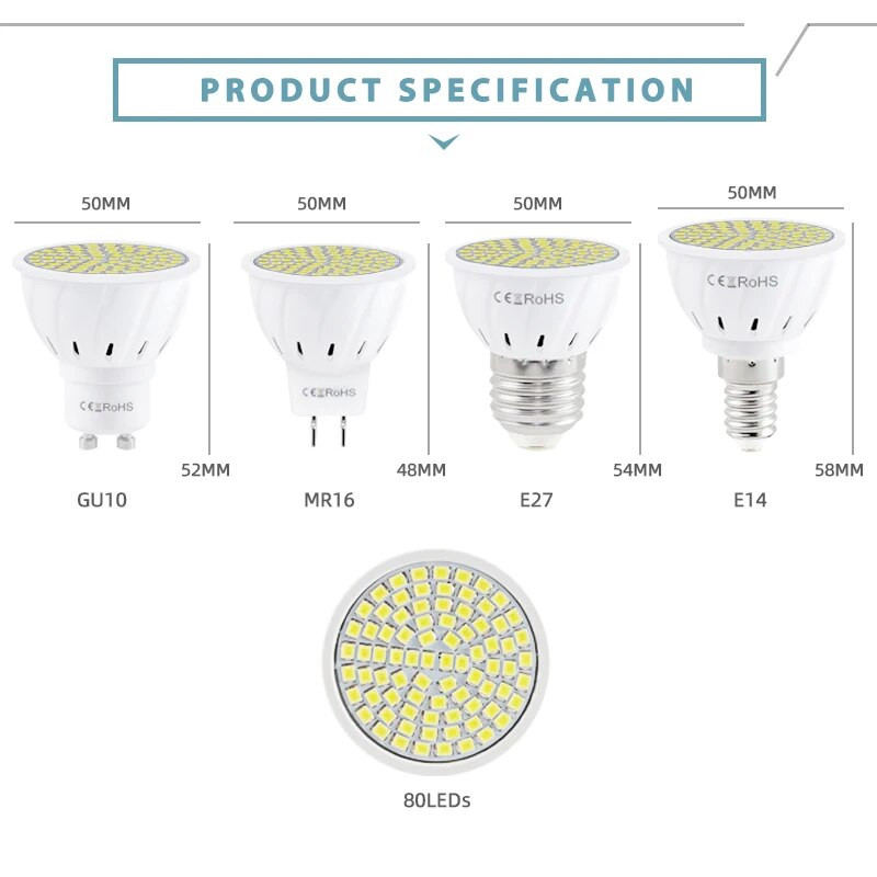 Ultravioletinė šviesa UVC baktericidinė dezinfekavimo lempa AC 220V E27 LED lemputė UV sterilizatorius ozono LED taškinė lemputė Nužudyk erkės bakterijas