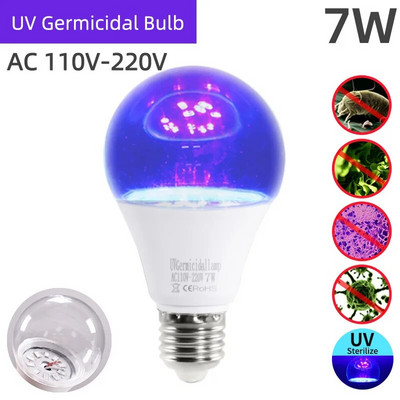 OK-B 220V 110V UVC UV Lumină germicidă GU10 E27 MR16 E14 LED Lampă de dezinfecție Lampă de sterilizare LED Lampă sterilizată cu ultraviolete