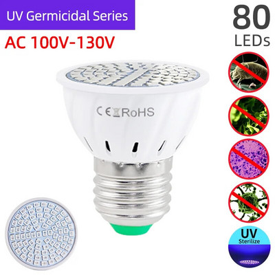 OK-B 220V 110V UVC UV Lumină germicidă GU10 E27 MR16 E14 LED Lampă de dezinfecție Lampă de sterilizare LED Lampă sterilizată cu ultraviolete
