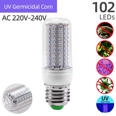 OK-B 220V 110V UVC UV Lumină germicidă GU10 E27 MR16 E14 LED Lampă de dezinfecție Lampă de sterilizare LED Lampă sterilizată cu ultraviolete