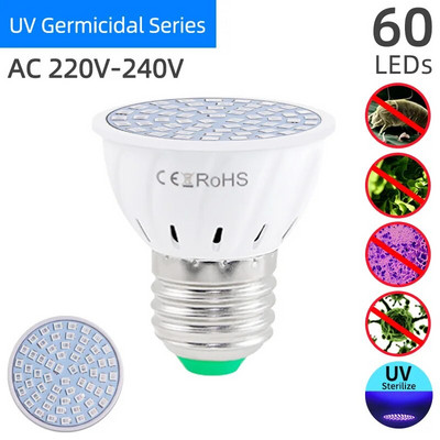 OK-B 220V 110V UVC UV Lumină germicidă GU10 E27 MR16 E14 LED Lampă de dezinfecție Lampă de sterilizare LED Lampă sterilizată cu ultraviolete