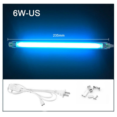 UVC Quartz UVC Ultraviolet Lamp 220V 110V 6W 8W T5 Tube Bulb UV Light Sterilizer Μικροβιοκτόνος λαμπτήρας Απολύμανση Αποσμητικό για Νοσοκομείο