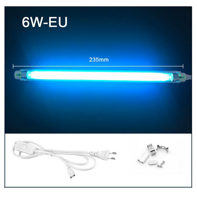 UVC Quartz UVC Ultraviolet Lamp 220V 110V 6W 8W T5 Tube Bulb UV Light Sterilizer Μικροβιοκτόνος λαμπτήρας Απολύμανση Αποσμητικό για Νοσοκομείο
