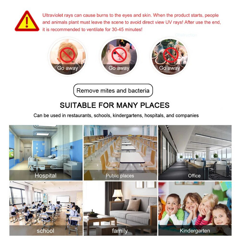 UVC-kvarts-ultraviolettlamp 220V 110V 6W 8W T5 torupirn UV-valgusega steriliseerija bakteritsiidse lambi desinfitseerimisdeodor haigla jaoks