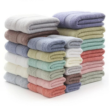 чист памук Микрофибър мека абсорбираща кърпа без влакна за измиване на лице за възрастни баня домакинска чист памук кърпа за мъже и жени