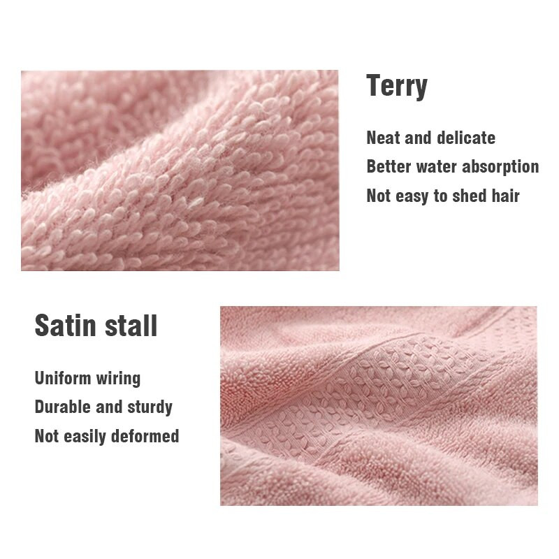 bumbac pur Microfibră moale, absorbant, fără scame, pentru adulți, spălarea feței, baie, prosop din bumbac pur pentru bărbați și femei