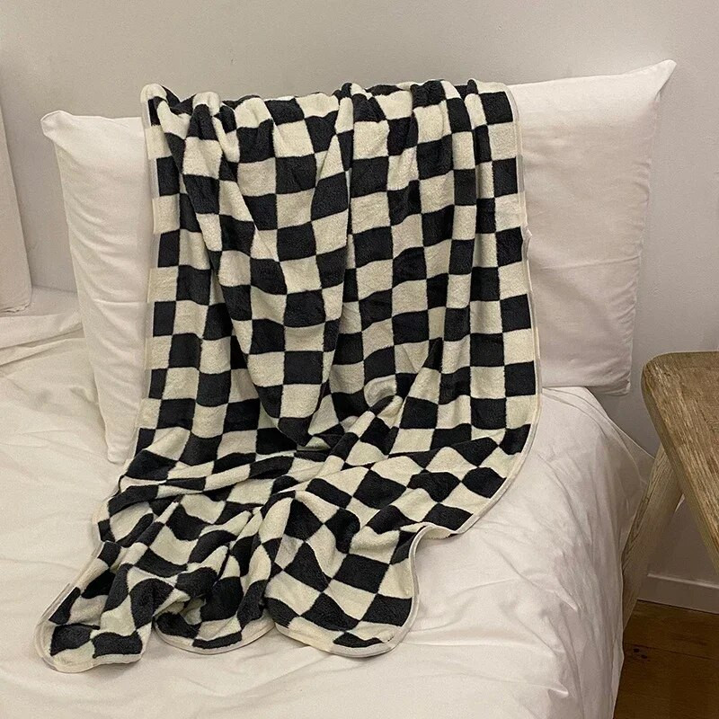 Καρό πετσέτα μπάνιου σκακιέρας Μαλακές πετσέτες, φιλικές προς το δέρμα, μεγάλες πετσέτες θαλάσσης άνετες πετσέτες μπάνιου για το σπίτι Πετσέτα μπάνιου