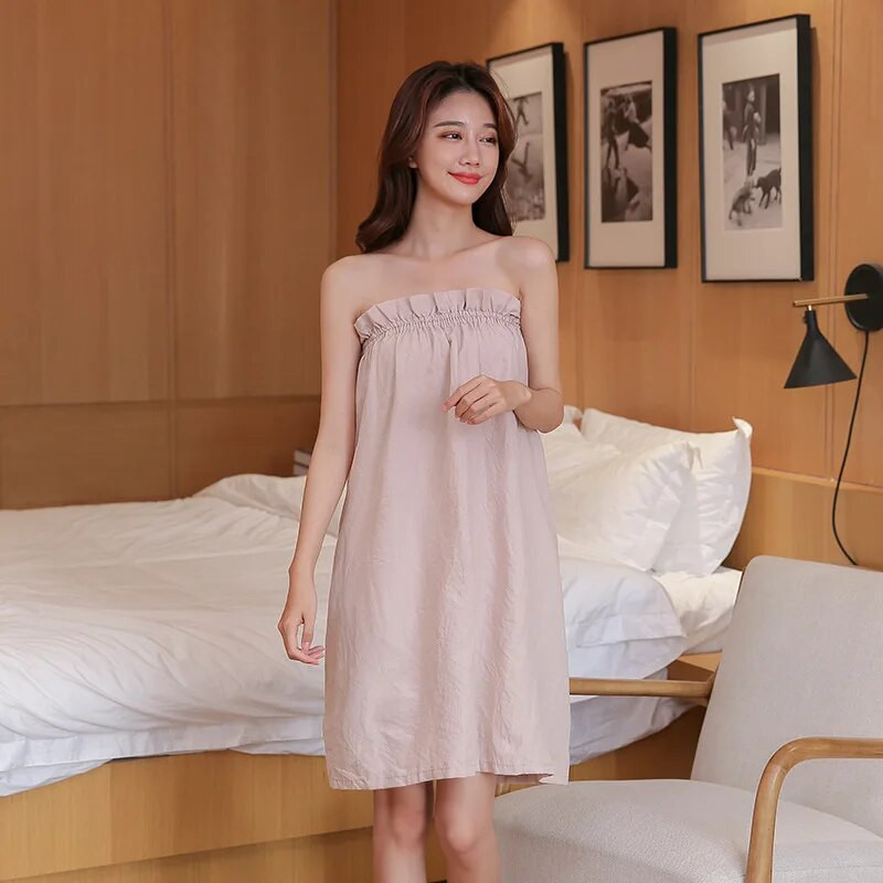 Mikrofiibrist pehme vannirätik üliõhuke ilusalongi pühendatud naistele kantavad kiirelt kuivavad maagilised rannaspaa hommikumantlid