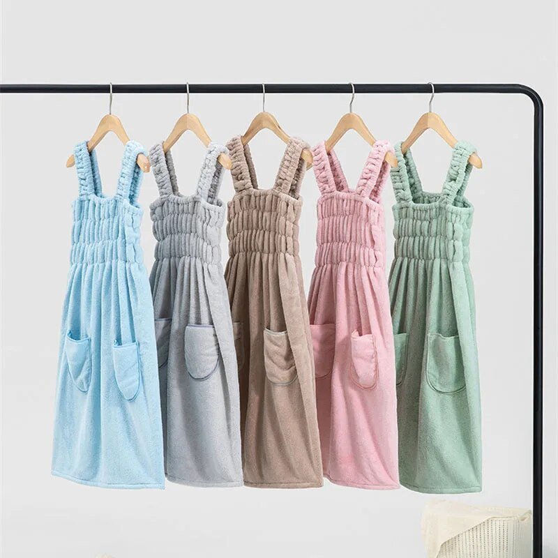 Kantav rannavannirätik Naiste imav hommikumantel vanniseelik Naiste hommikumantel Tüdrukute pesuriided Korallifliisist vannikleit