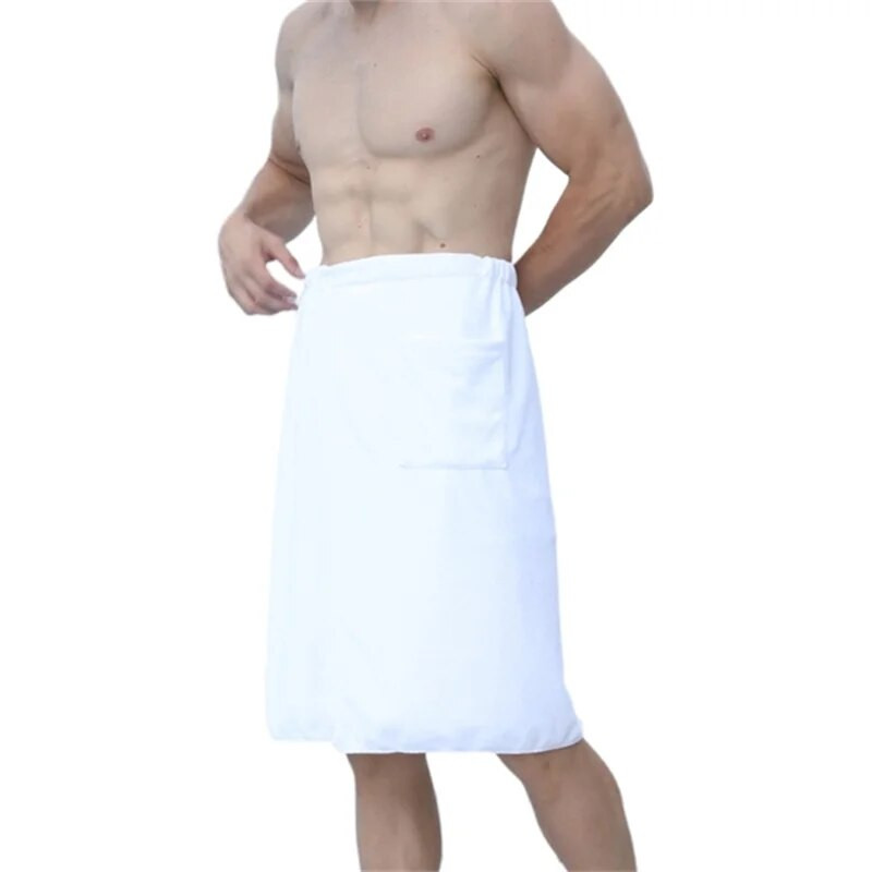 Ανδρική πετσέτα μπάνιου ντους με μαλακή κουβέρτα κολύμβησης Mircofiber με πετσέτα μπάνιου Μπουρνούζια που φοριούνται