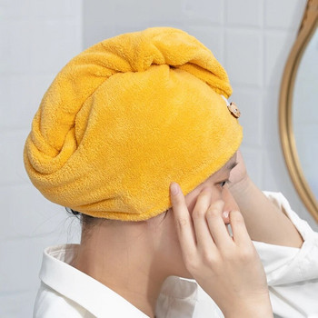 Πετσέτα μαλλιών από μικροΐνες, Premium περιτύλιγμα κατά του φριζαρίσματος για στεγνά μαλλιά για γυναίκες και άνδρες, καπέλο για στεγνά μαλλιά, σούπερ απορροφητικό, τυλιγμένο σκουφάκι μπάνιου