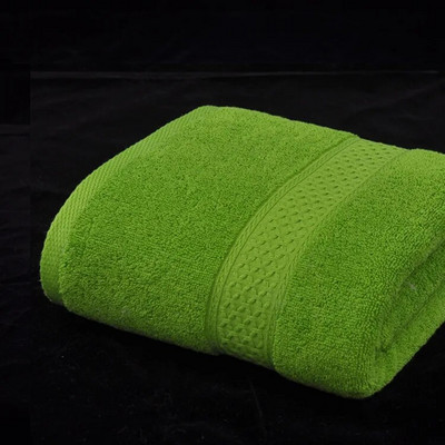 Puhas puuvillane rätik ühevärviline paksendatud ebemevaba imav puuvillane vannirätik 70x140cm