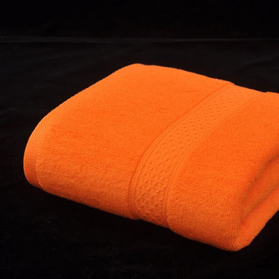 Puhas puuvillane rätik ühevärviline paksendatud ebemevaba imav puuvillane vannirätik 70x140cm