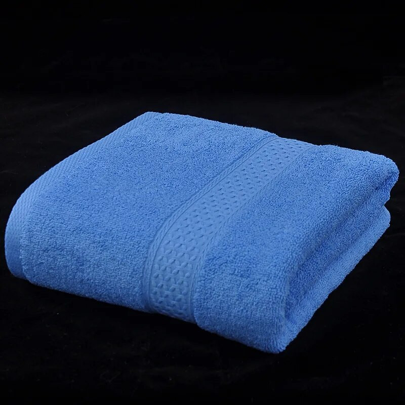 Puhas puuvillane rätik ühevärviline paksendatud ebemevaba imav puuvillane vannirätik 70x140cm