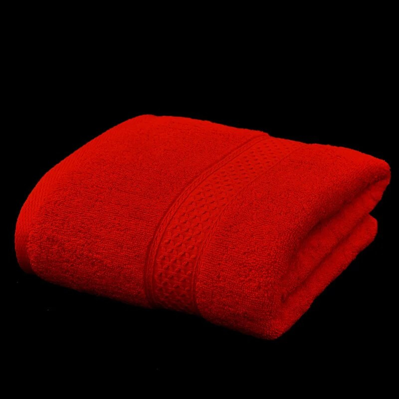 Puhas puuvillane rätik ühevärviline paksendatud ebemevaba imav puuvillane vannirätik 70x140cm