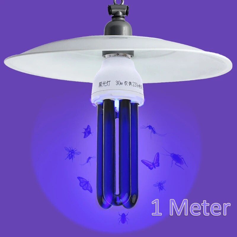 E27 15/20/30/40W UV-luminofoor Blacklight CFL-lamp 220V