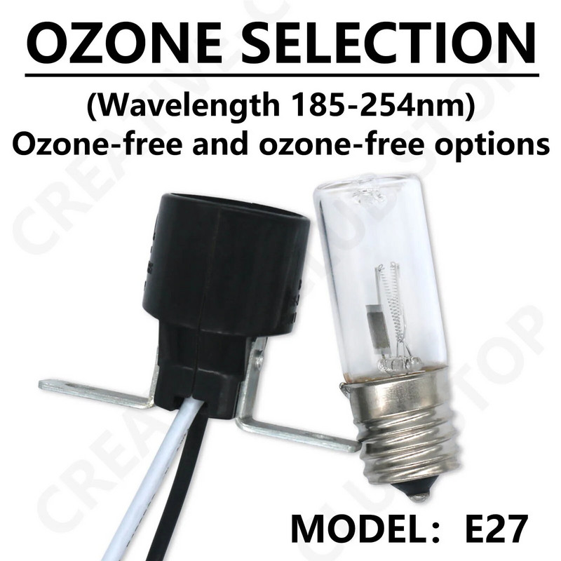 3W LED Ultraviolet Lights UV Lamp DC 12V Steril Lamp Μικροβιοκτόνο φως 185-254nm Αποστείρωση για στεγνωτήριο ψυγείου Φούρνος μικροκυμάτων