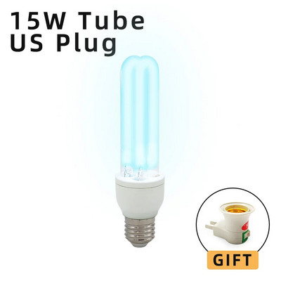 AC220-240V vysoko ozónová ultrafialová sterilizačná lampa žiarovky E27 UVC dezinfekčná žiarovka 253,7nm UV-C žiarovka 15W vnútorná sterilizačná žiarovka