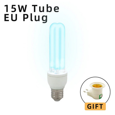 AC220-240V vysoko ozónová ultrafialová sterilizačná lampa žiarovky E27 UVC dezinfekčná žiarovka 253,7nm UV-C žiarovka 15W vnútorná sterilizačná žiarovka