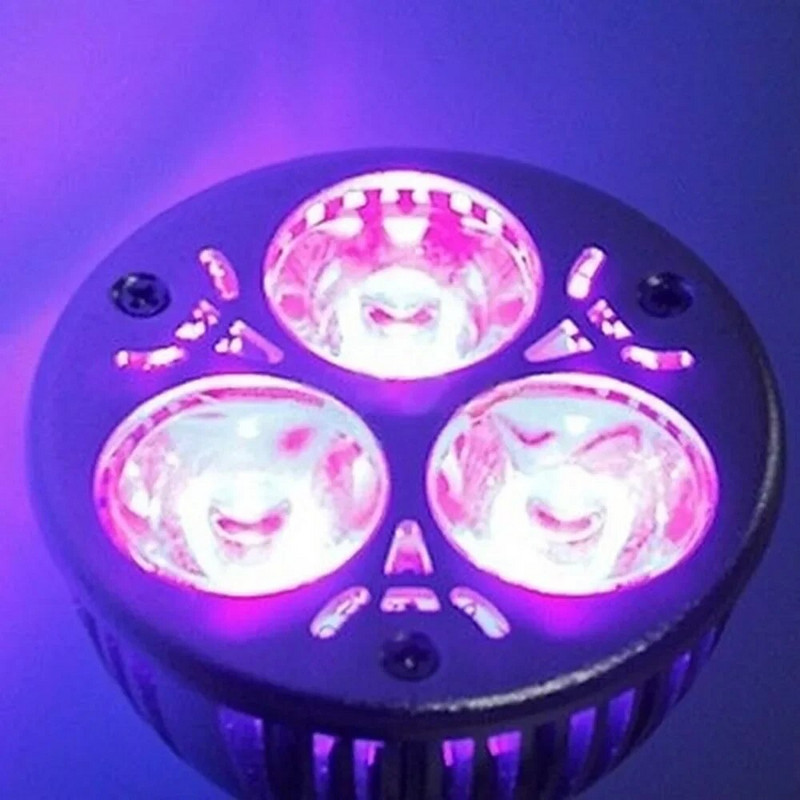 3W LED ultravioletinė šviesa E27/GU10/MR16 energiją taupanti UV ultravioletinė violetinė šviesa LED lemputė 85-265V/12V namų miegamajam
