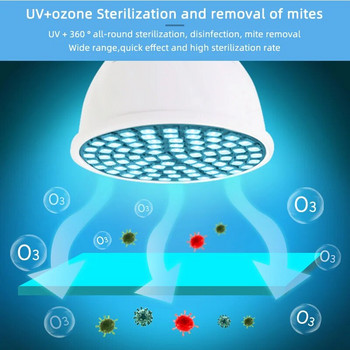 KPS E27/E14/GU10/MR16 UVC UV дезинфекция стерилизатор лампа крушка стерилна лампа унищожаване на акари ултравиолетови озонови бактерицидни светлини 220V 110V