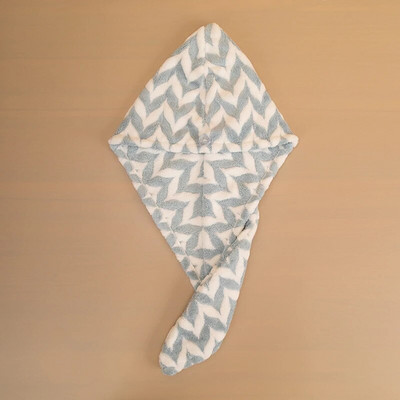 Περιτύλιγμα πετσετών μαλλιών από μικροΐνες για γυναίκες Ριγέ τουρμπάνι ξηρό κατά του φριζαρίσματος Πετσέτα μαλλιών Super απορροφητικό γρήγορο στέγνωμα Κατάλληλο σγουρό μακρύ