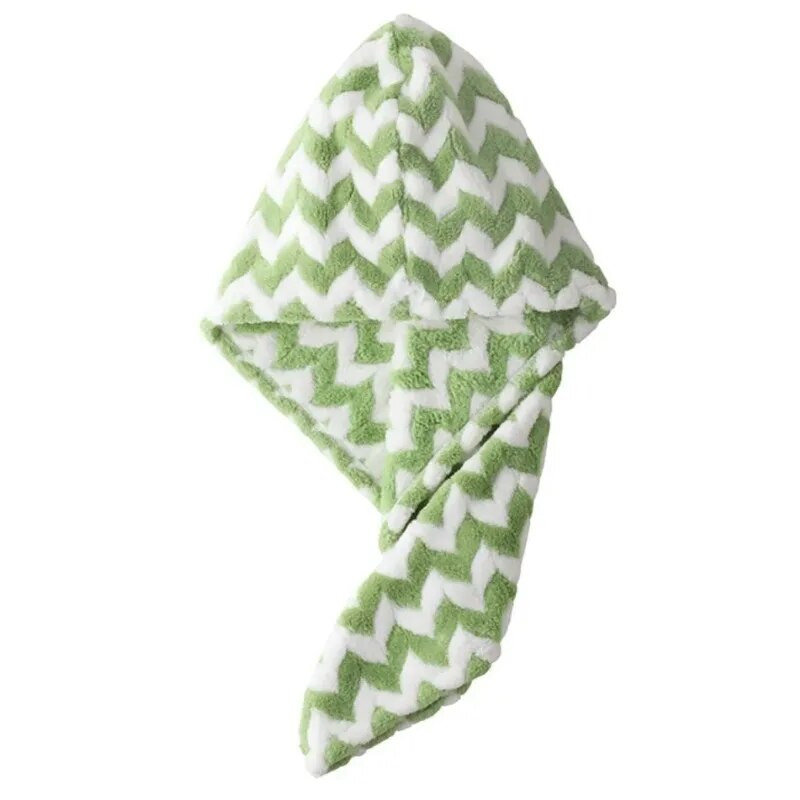 Περιτύλιγμα πετσετών μαλλιών από μικροΐνες για γυναίκες Ριγέ τουρμπάνι ξηρό κατά του φριζαρίσματος Πετσέτα μαλλιών Super απορροφητικό γρήγορο στέγνωμα Κατάλληλο σγουρό μακρύ