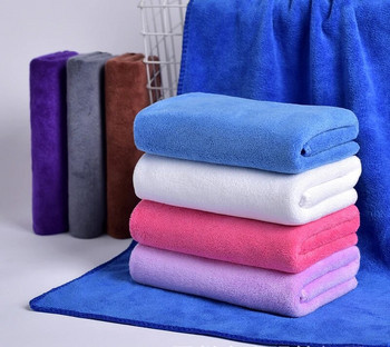 Мека абсорбираща кърпа от супер фини влакна Почистване на дома Козметичен салон Уплътняваща кърпа за увиване на главата бързосъхнеща кърпа за коса на едро