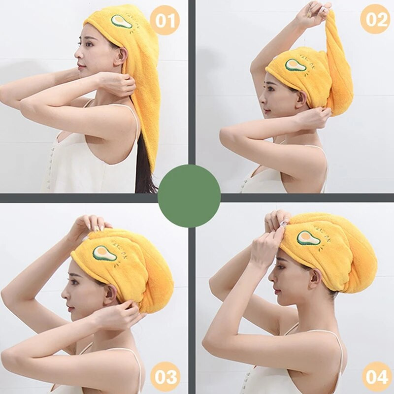 Čiapka na sušenie vlasov, rýchloschnúca čiapka na uterák do kúpeľa, sprchová čiapka, uterák z mikrovlákna, super absorpčná čiapka na sušenie vlasov z turbanu pre ženy a deti