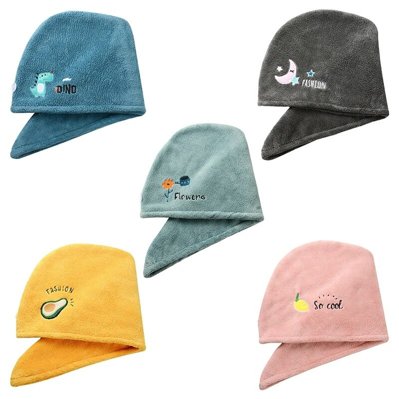 Čiapka na sušenie vlasov, rýchloschnúca čiapka na uterák do kúpeľa, sprchová čiapka, uterák z mikrovlákna, super absorpčná čiapka na sušenie vlasov z turbanu pre ženy a deti