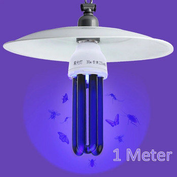 E27 15/20/30/40W UV ултравиолетова флуоресцентна черна светлина CFL крушка 220V K9FB