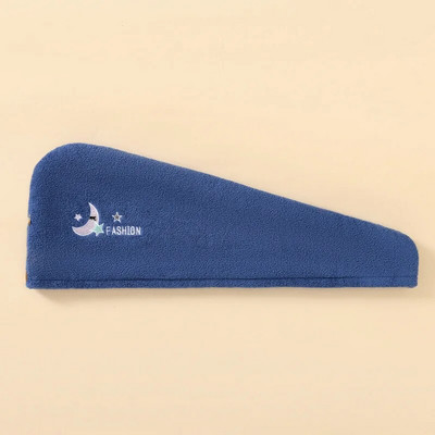 Căciulă de uscare a părului cu broderie din lână Turban uscat cu prosop Moale, uscare rapidă, Căciulă de duș magică, Pălării de baie pentru femei, fete