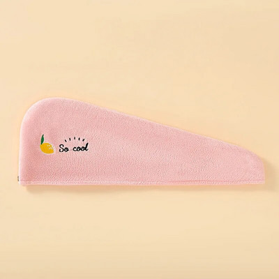 Căciulă de uscare a părului cu broderie din lână Turban uscat cu prosop Moale, uscare rapidă, Căciulă de duș magică, Pălării de baie pentru femei, fete