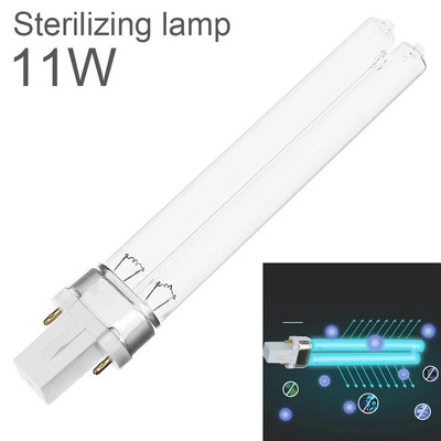 2 τμχ UV-9W 5W 7W 11W Λαμπτήρας υπεριώδους UVC 254nm Νερό Απολύμανση αέρα Αποστειρωτής Καθαρισμός Σωλήνας 9W σχήματος H για μικροβιοκτόνο