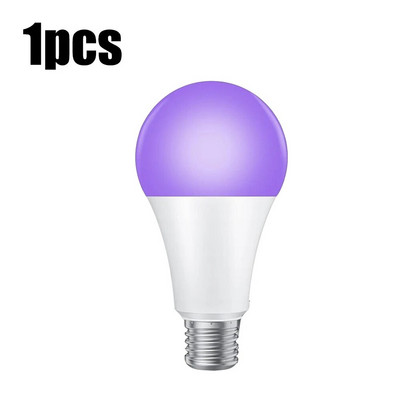 INDMIRD UV juoda lemputė, E27 UV lemputė 9 W lemputės, 395–405 nm juodos šviesos lempa UV-A juodos šviesos lemputė violetinės šviesos apšvietimas