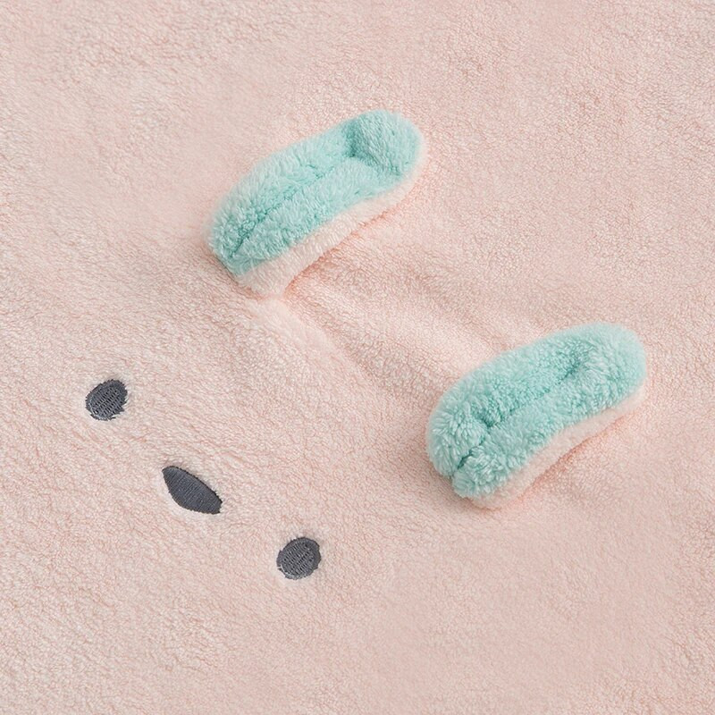 Κορίτσι Super Absorption Turban Πετσέτα μαλλιών Quick Dry Cartoon Koala Pink Microfiber Πετσέτες μαλλιών πετσέτες μπάνιου