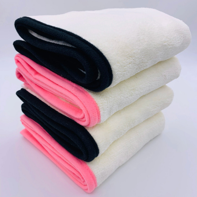 Vysokokvalitný hrubý mikrovláknový vlasový turban z koralového fleecu vhodný na sušenie dlhých vlasov