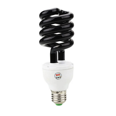 Lampă cu bec E27 40W cu lumină neagră UV, ultravioletă, fluorescentă, 220V, lumină violetă, cu energie luminoasă scăzută, lampă germicidă