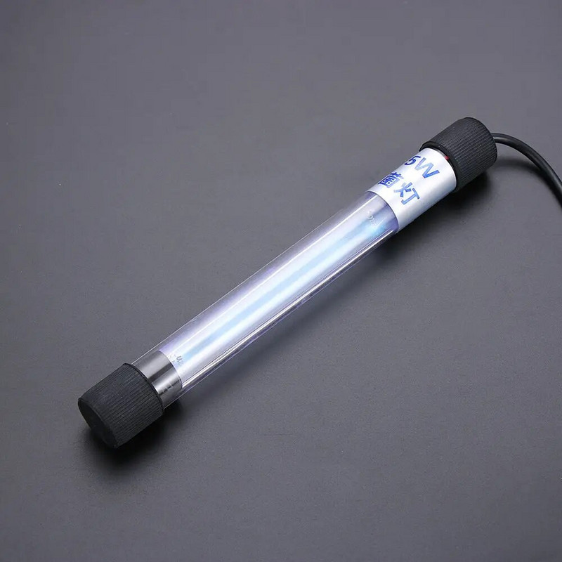 110 V / 220 V akvariumo panardinama UV šviesa vandeniui atspari ultravioletinių lempų sterilizavimo tvenkinio žuvų bako baktericidinė švari lempa